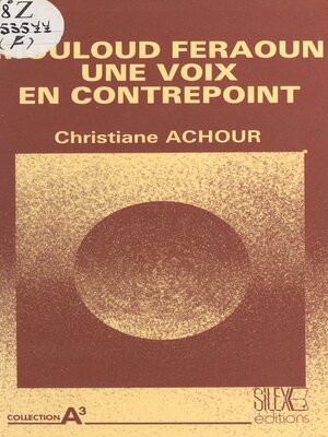 cover image of Mouloud Feraoun, une voix en contrepoint